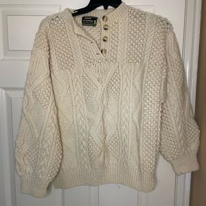 Prince of Burren Knitted V Neck Sweater Size M​​​​​​​​​​​​​